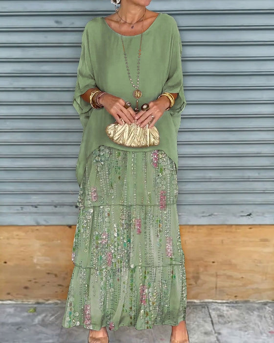 Bella | Layered Boho Maxi Dress