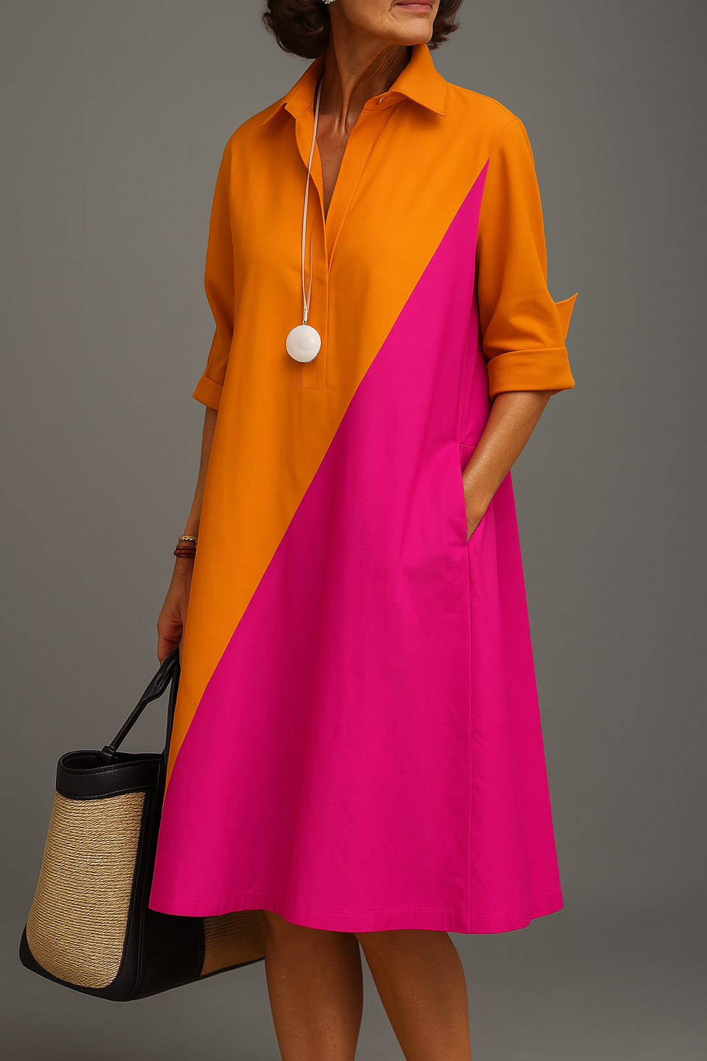 Corrie | Elegant Midi Dress for Carefree Sophistication