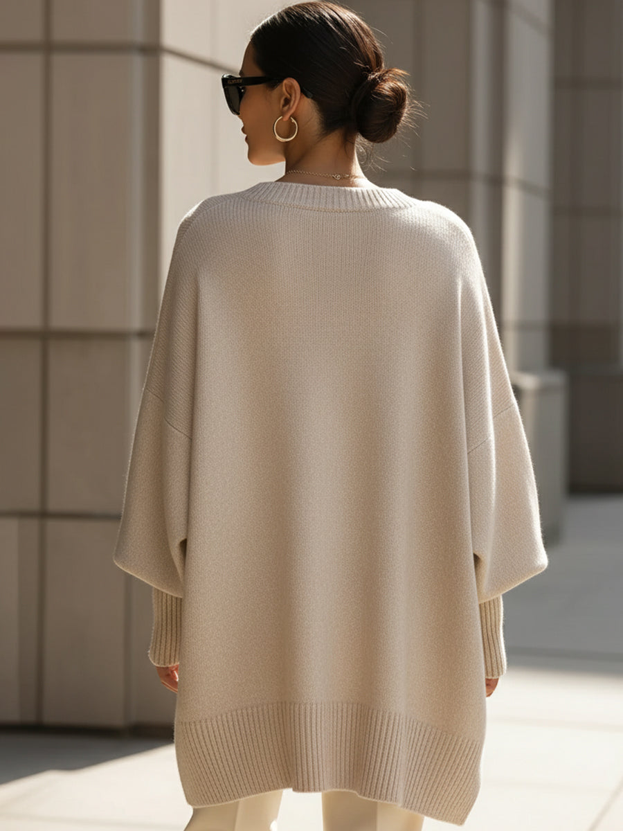 Perrin | Soft Oversized Ribbed Sweater