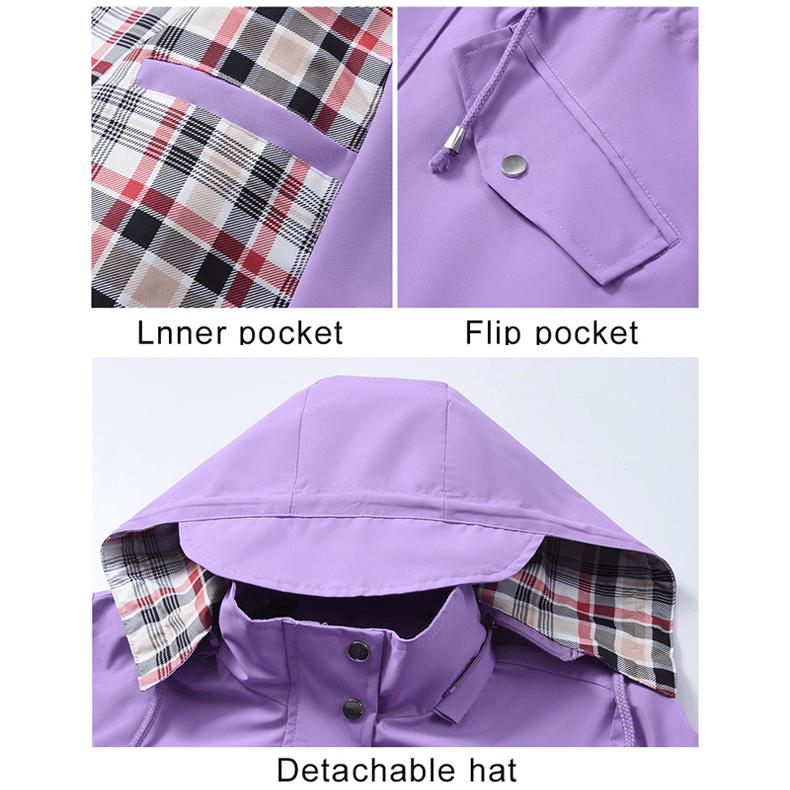 Sierra | Waterproof Plaid Rain Jacket