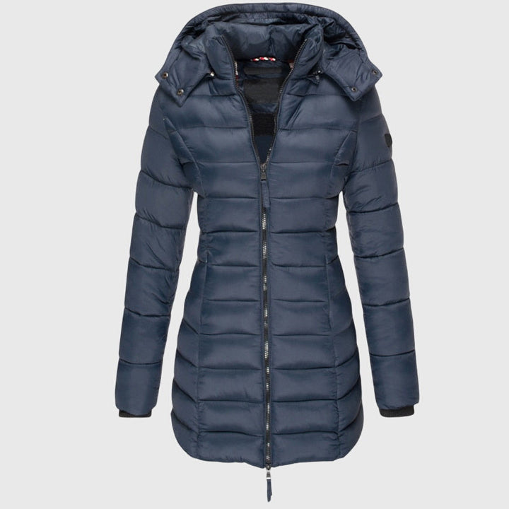 Novalie | Lightweight Long Hooded Down Jacket