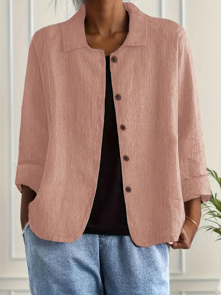 Harper | Minimalist Lightweight Collared Top