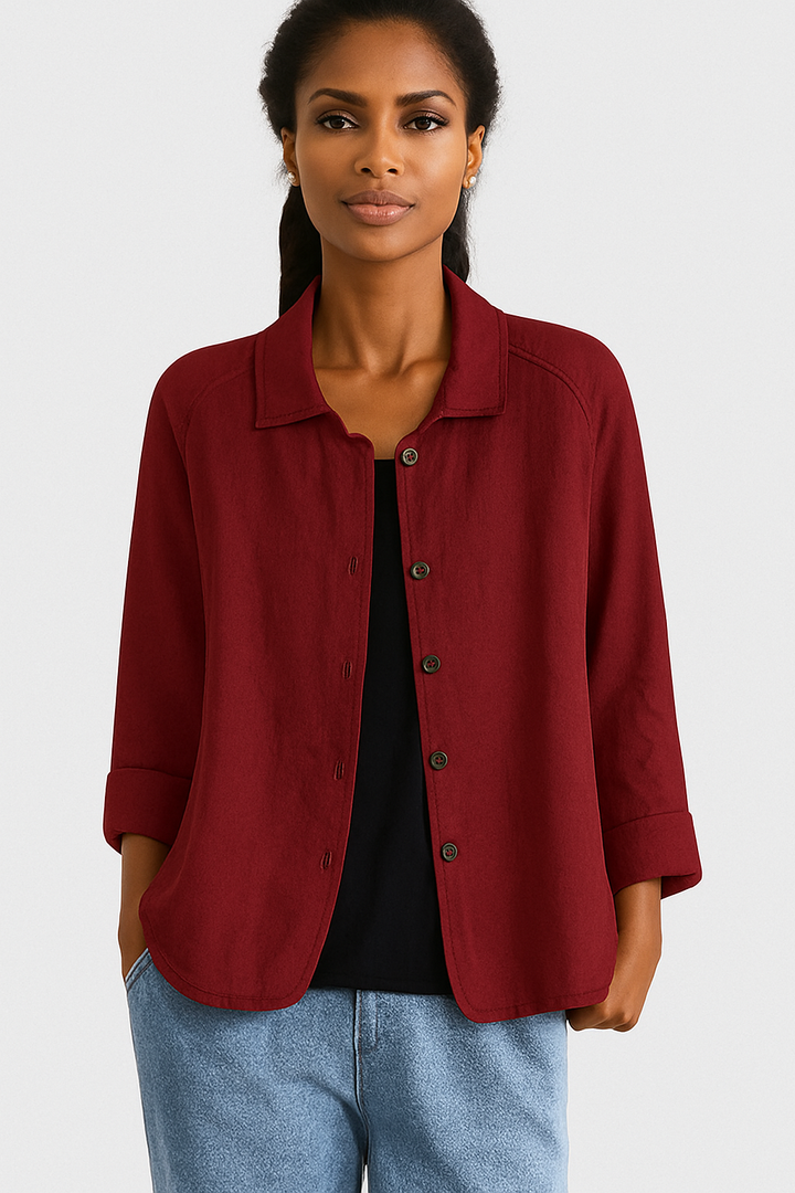 Carys | Classic Button-Down Long Sleeve Cardigan