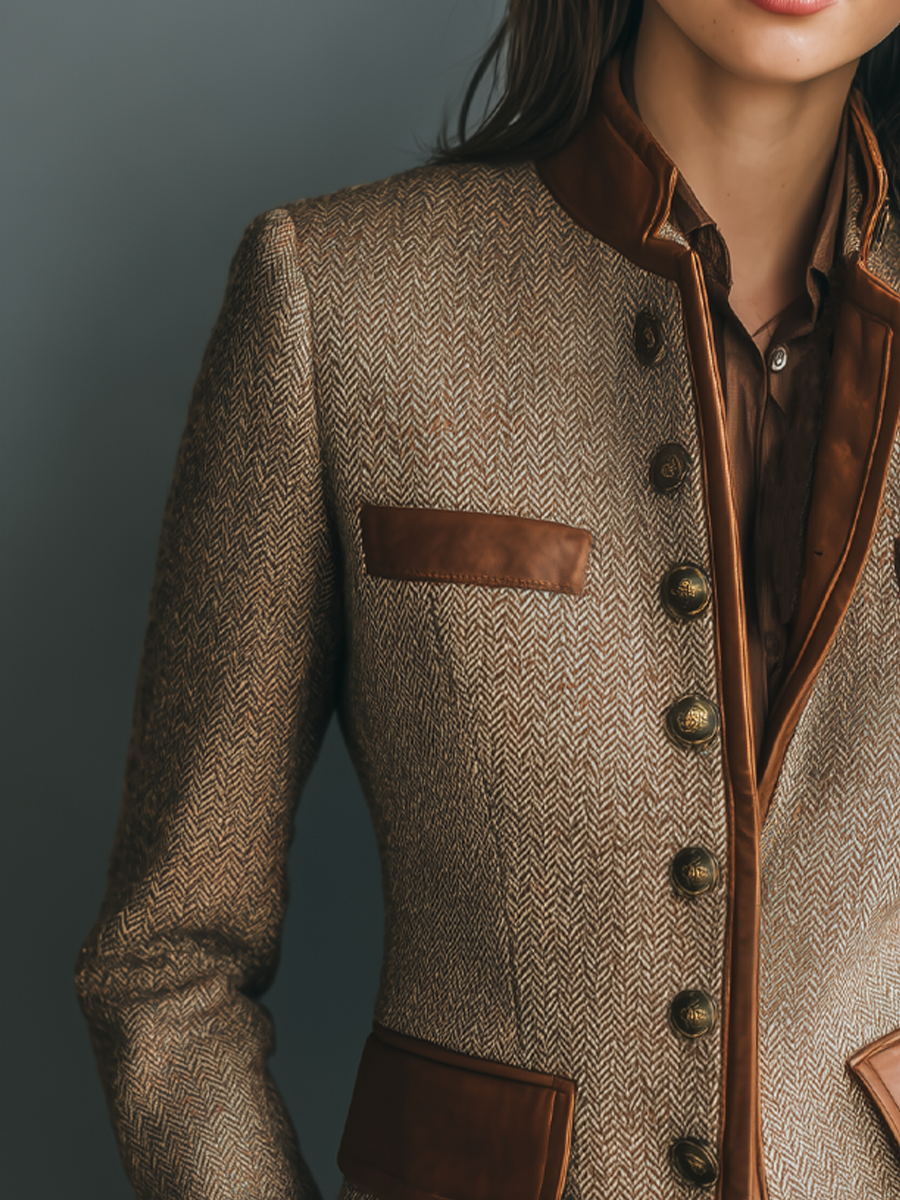 Verena | Vintage-Inspired Tweed-Style Jacket