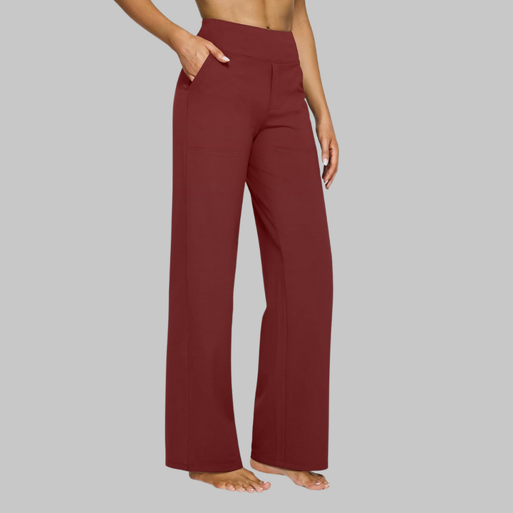 Renata | Minimalist Elastic-Waist Straight Pants