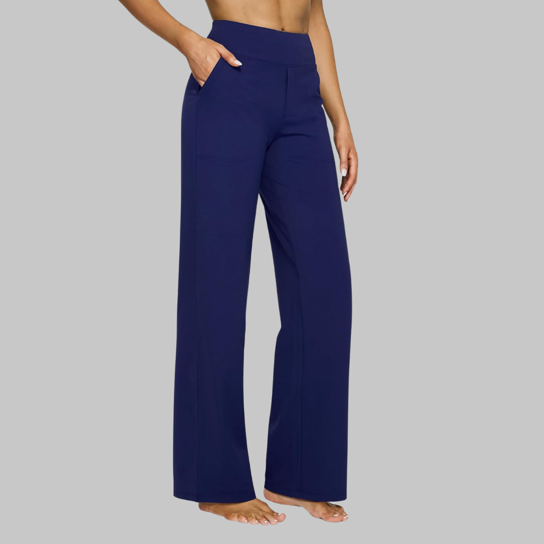 Renata | Minimalist Elastic-Waist Straight Pants