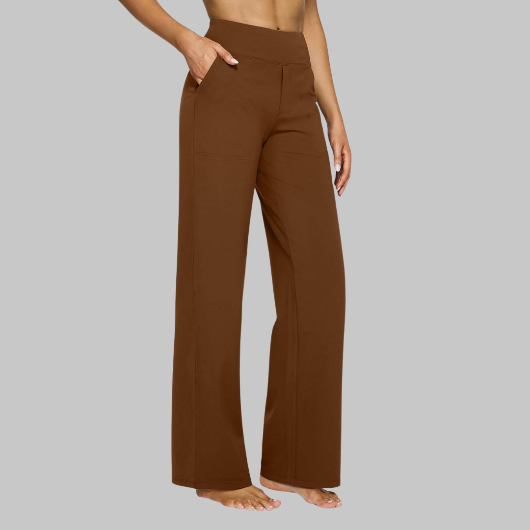 Renata | Minimalist Elastic-Waist Straight Pants