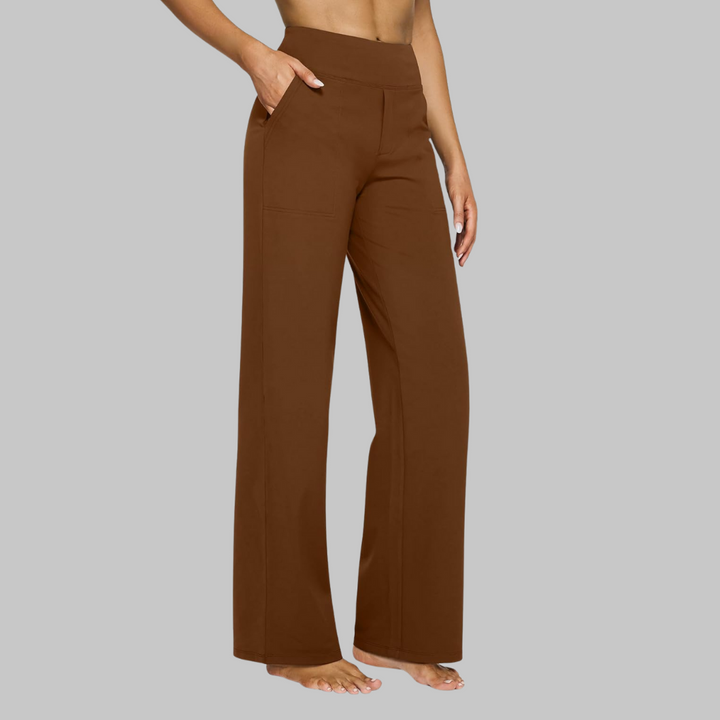 Renata | Minimalist Elastic-Waist Straight Pants