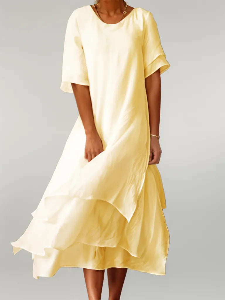 Michelle | Solid Tiered Dress