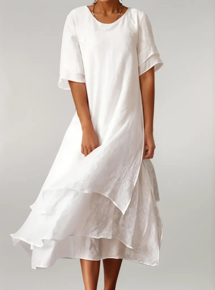 Michelle | Solid Tiered Dress