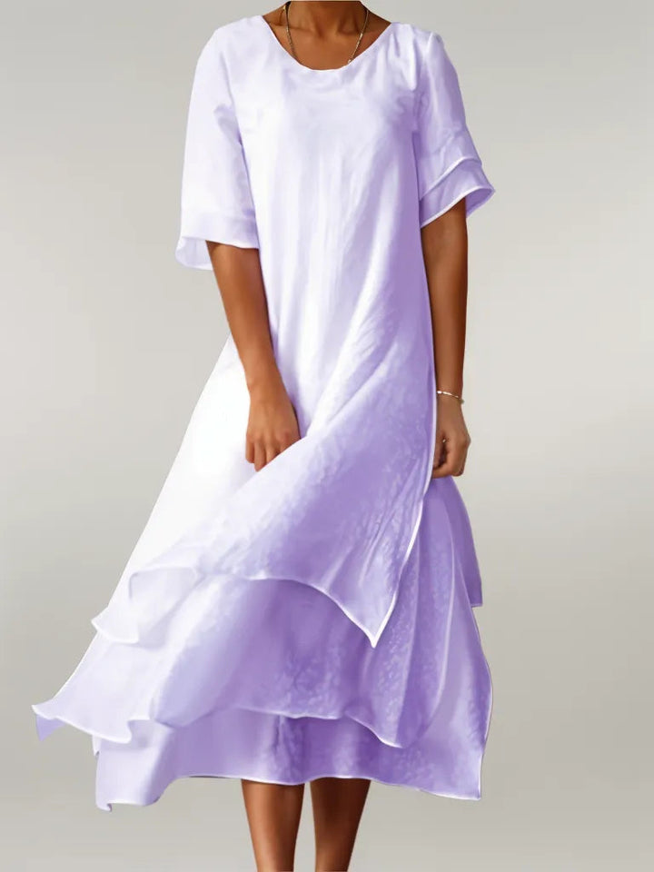 Michelle | Solid Tiered Dress