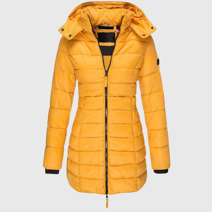 Novalie | Lightweight Long Hooded Down Jacket
