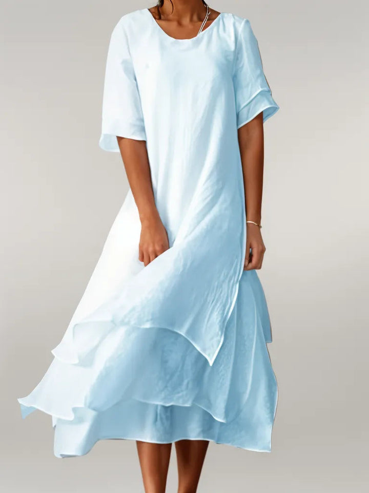 Michelle | Solid Tiered Dress