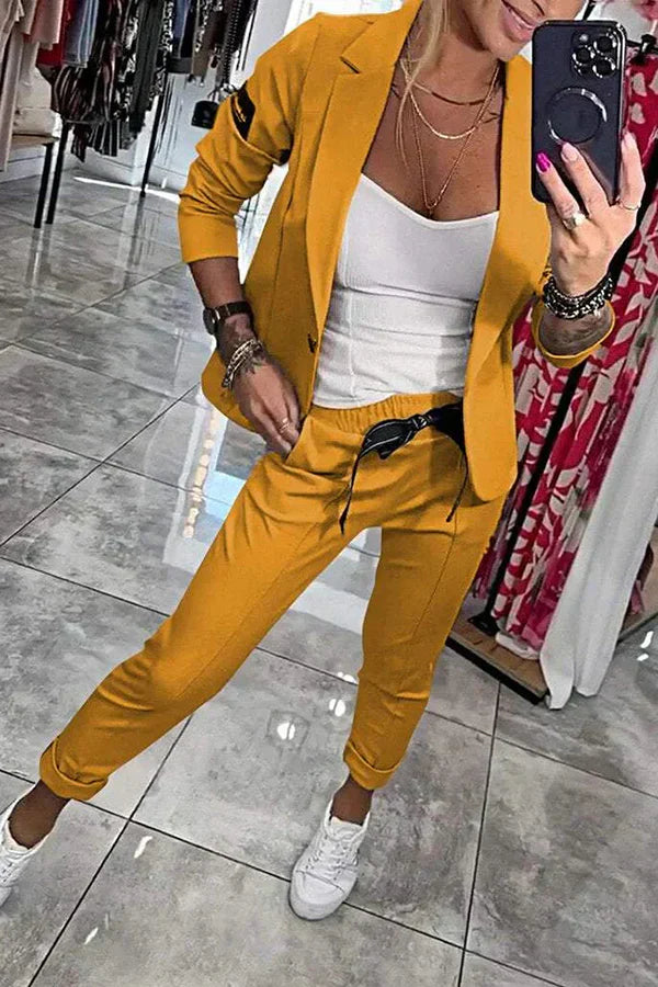 Lena | Modern Casual Chic Blazer and Pants Set