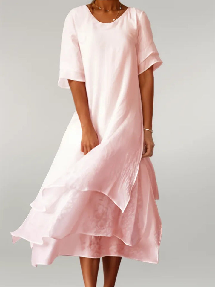 Michelle | Solid Tiered Dress