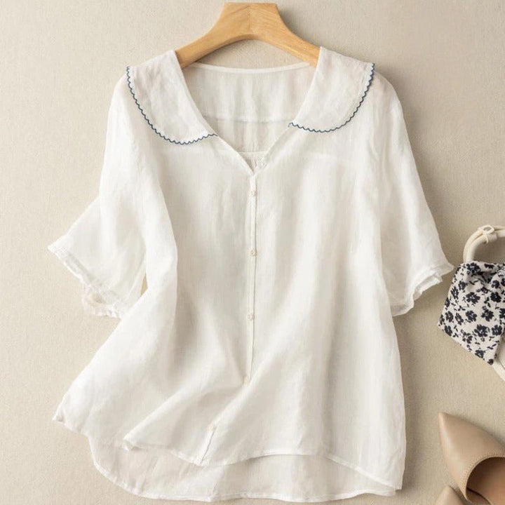 Jasmine | Scalloped Collar Blouse