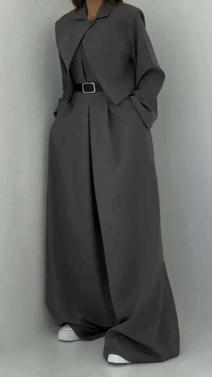 Eclat | Tailored Jumpsuit with Bustier Set