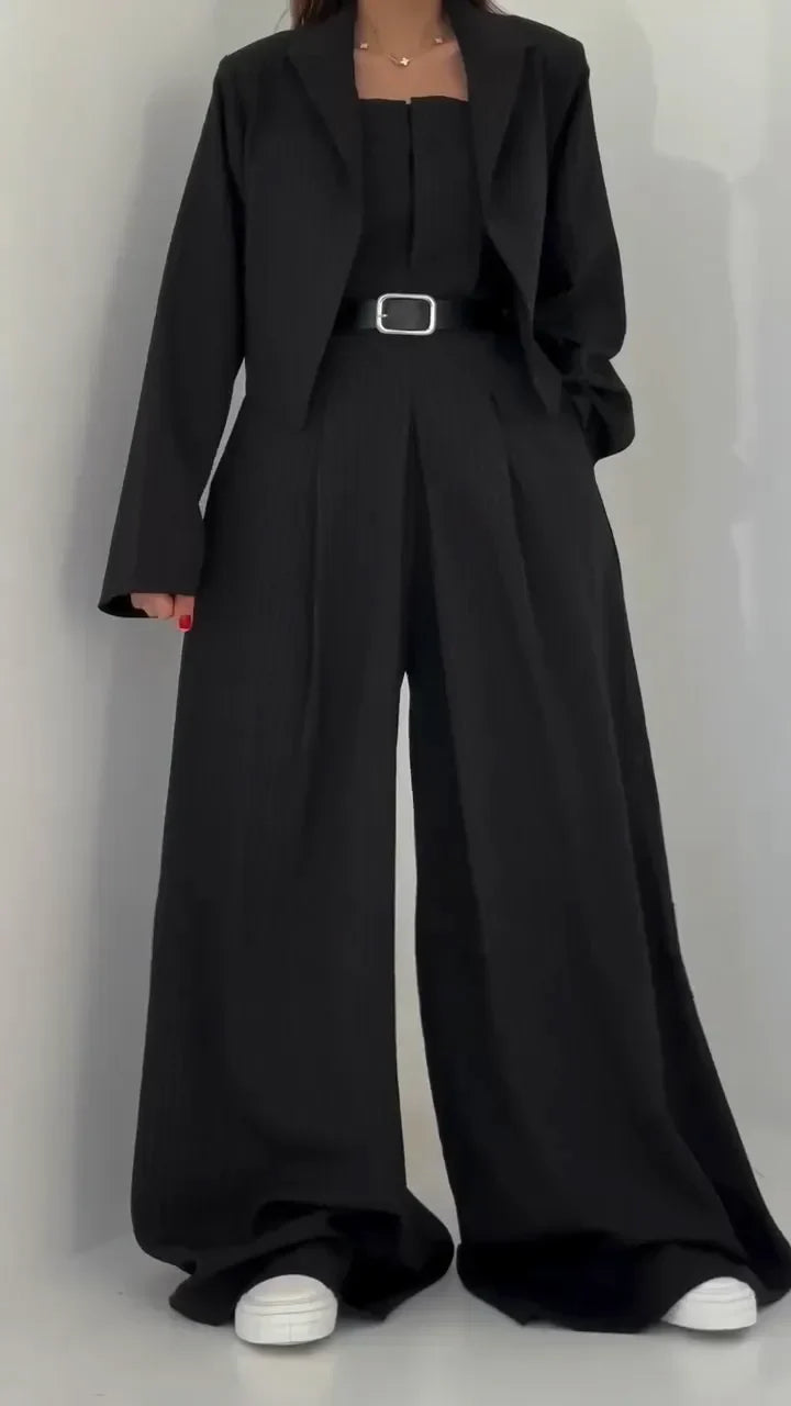 Eclat | Tailored Jumpsuit with Bustier Set