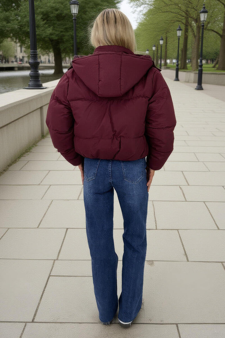 Martha | Cropped Puffer Jacket with Hood