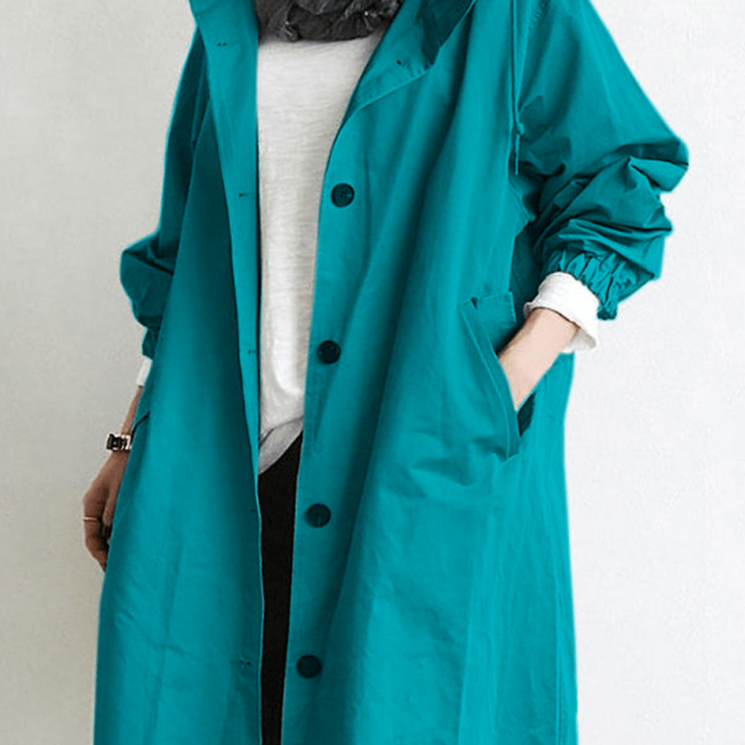 Paula | Long Waterproof Trench Coat For Women