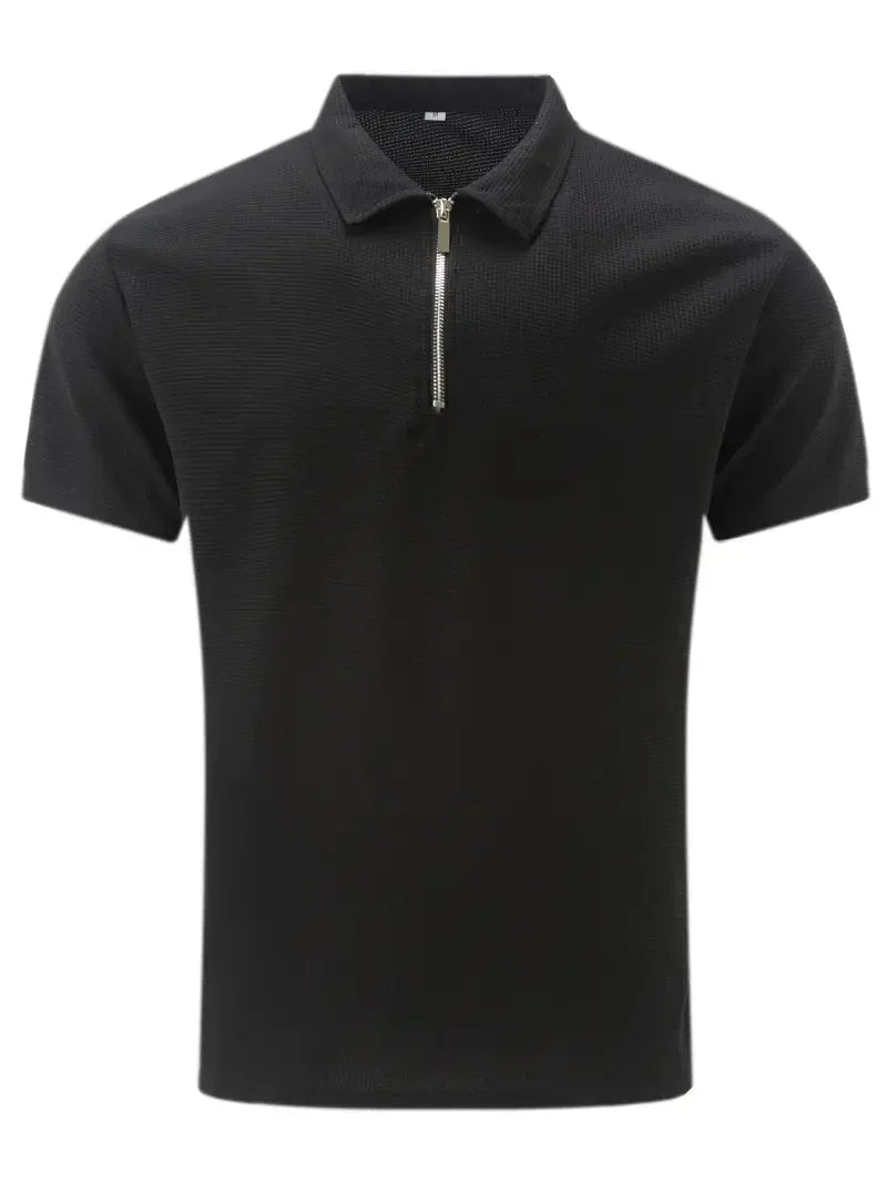 Callen | Casual Short-Sleeve Zip Polo