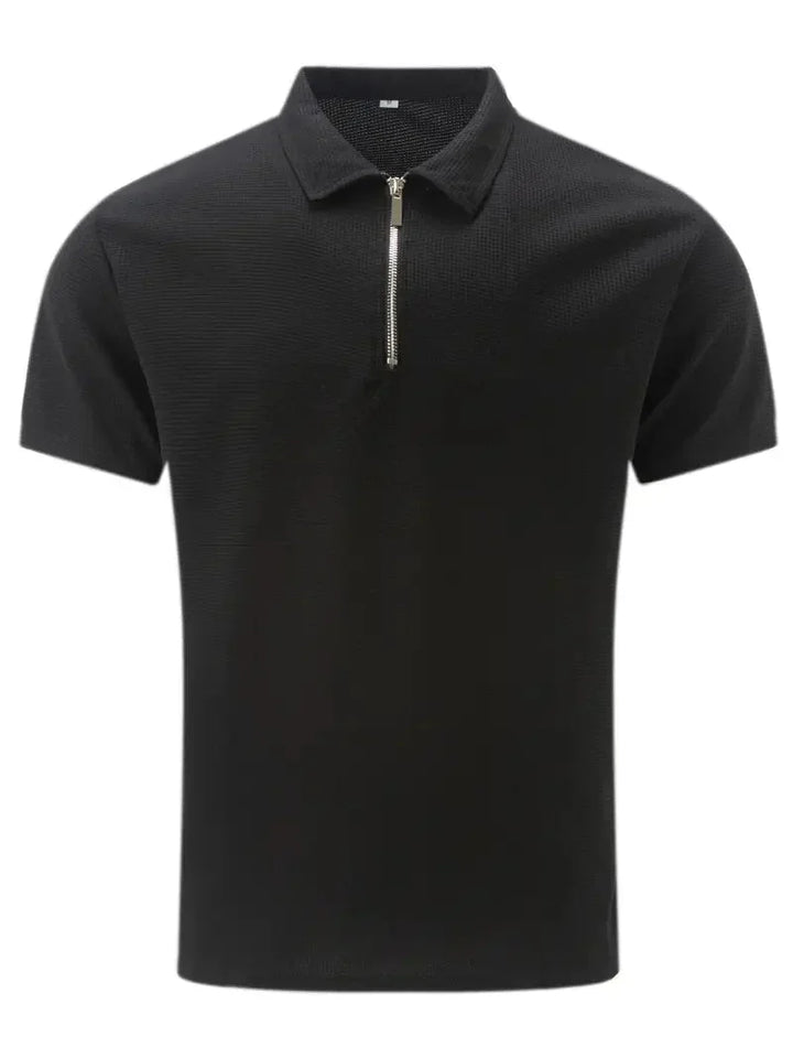 Callen | Casual Short-Sleeve Zip Polo