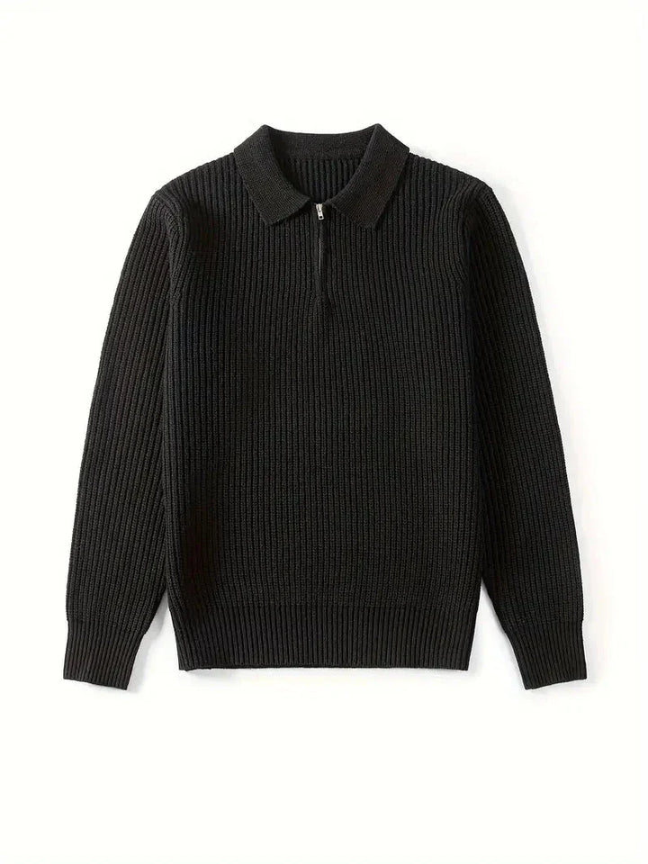 Emeric | Modern Slim Quarter-Zip Sweater