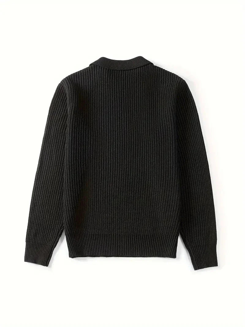 Emeric | Modern Slim Quarter-Zip Sweater