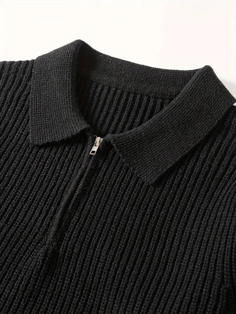 Emeric | Modern Slim Quarter-Zip Sweater