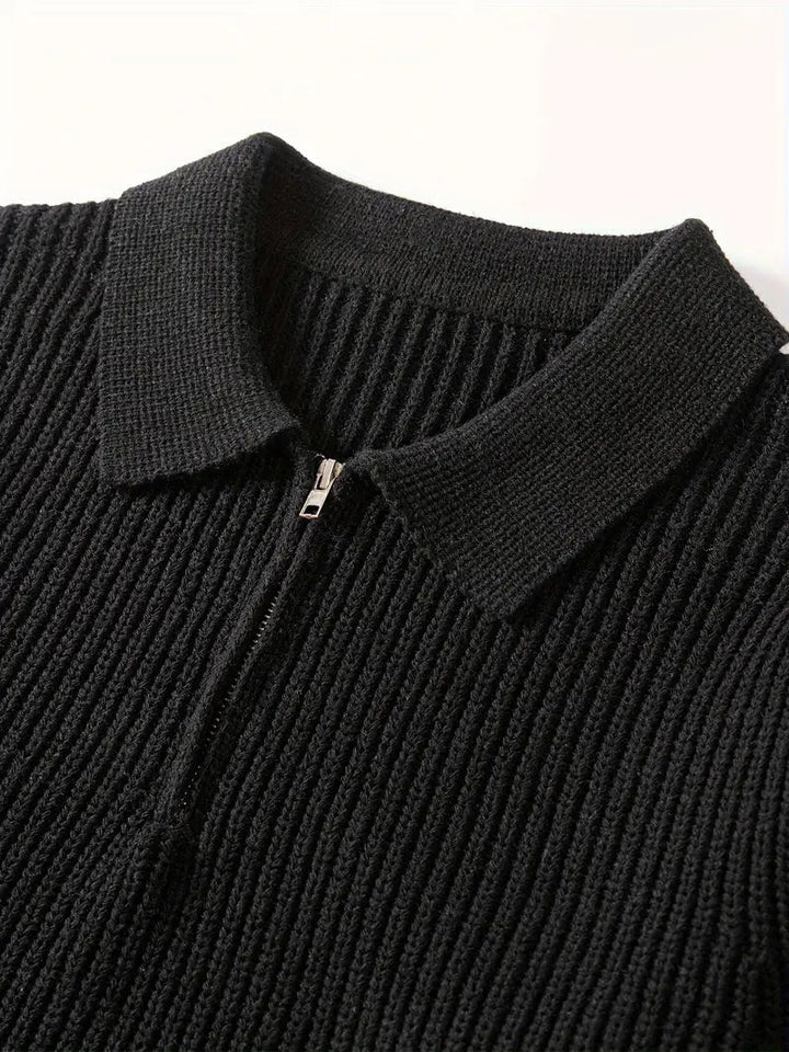 Emeric | Modern Slim Quarter-Zip Sweater