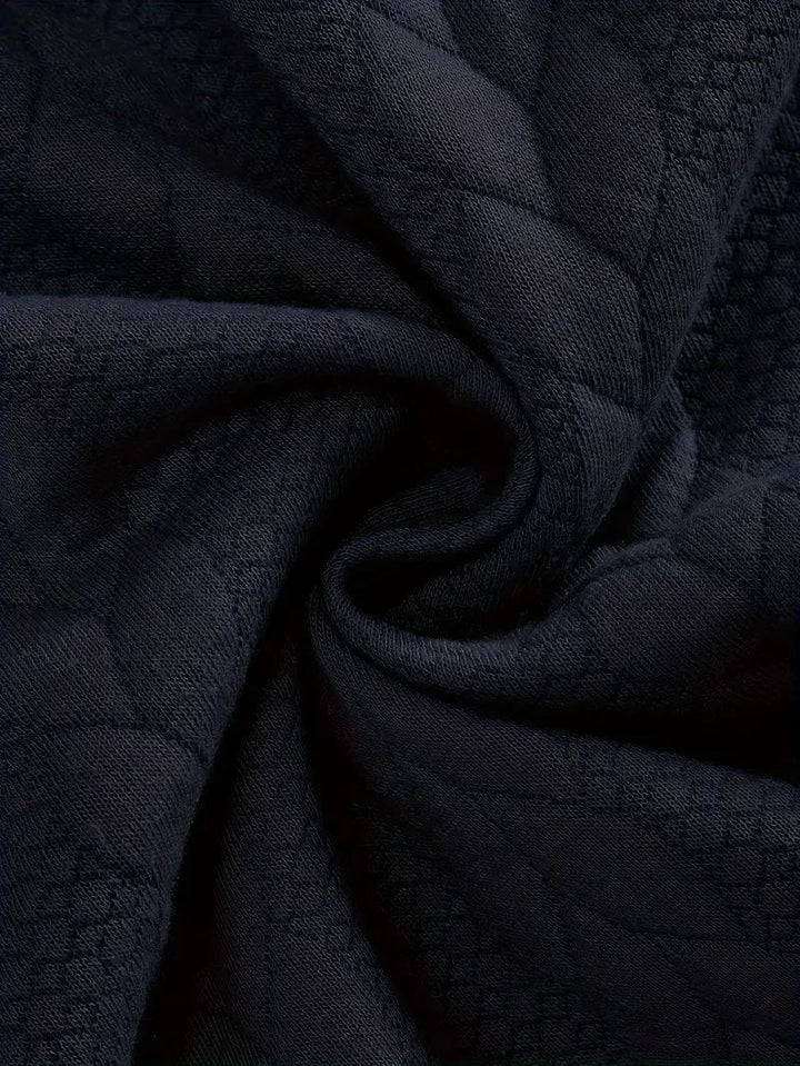 Dax | Stylish Jacquard Knit Quarter-Zip Sweater