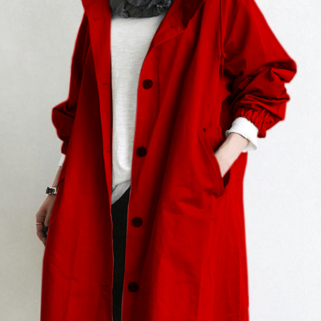 Paula | Long Waterproof Trench Coat For Women