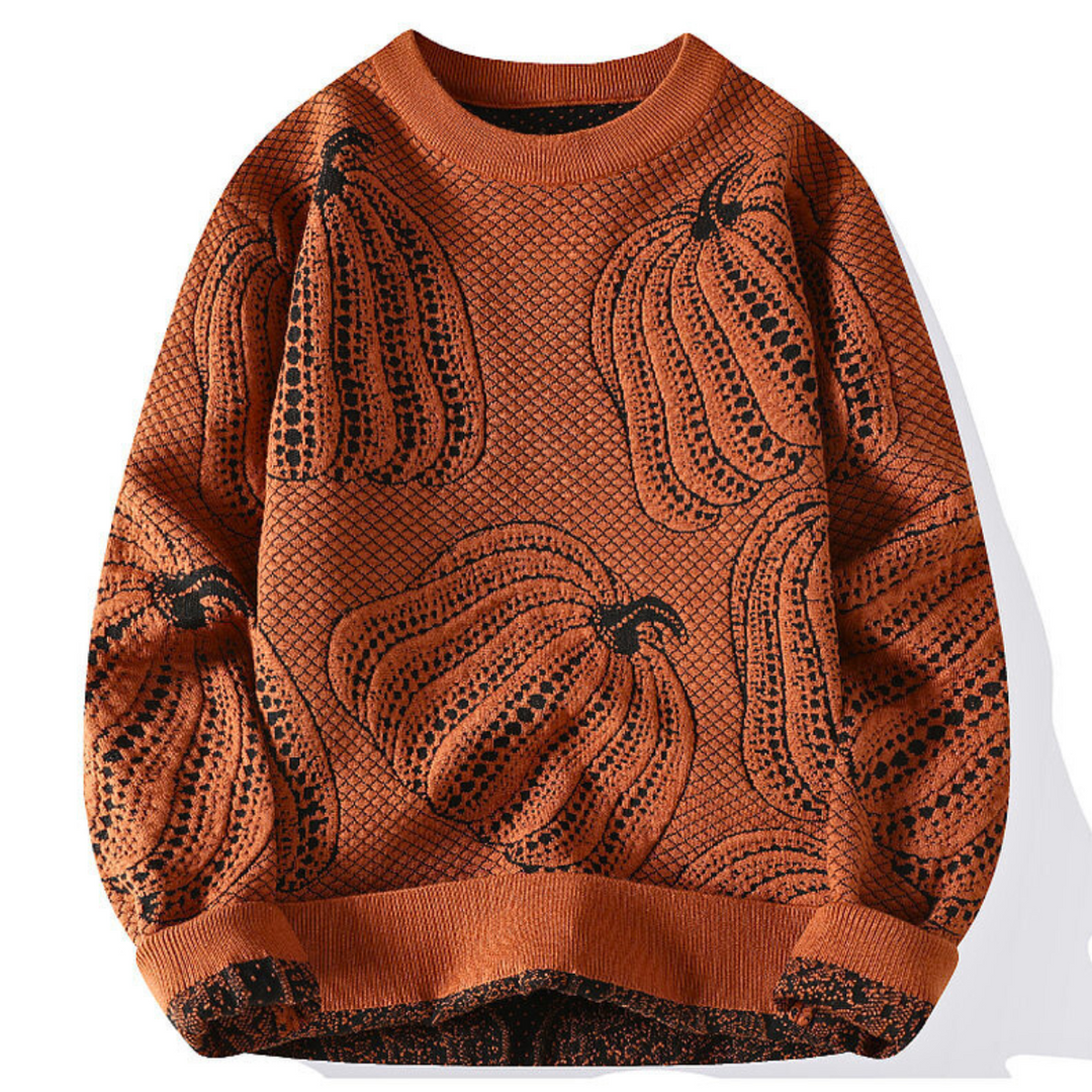 Jarek | Classic Soft Knit Pumpkin Sweater