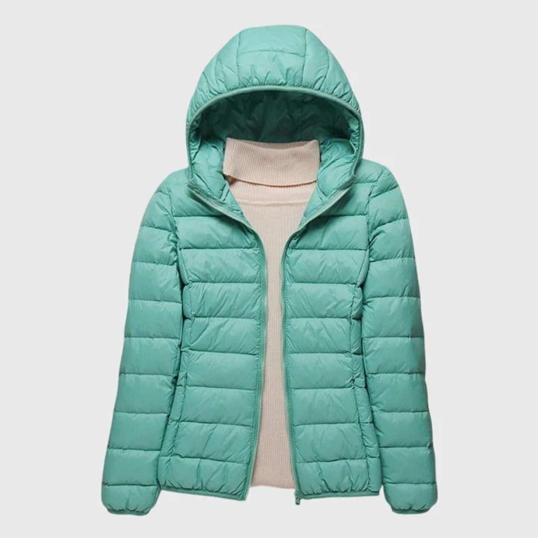 Fenella | Slim Fit Quilted Jacket with Windproof Hood