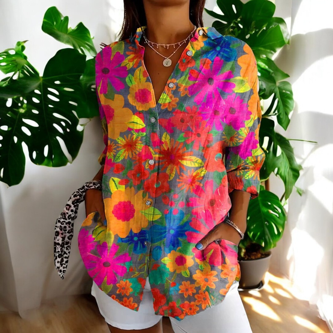 Loujen | Classic Floral Blouse