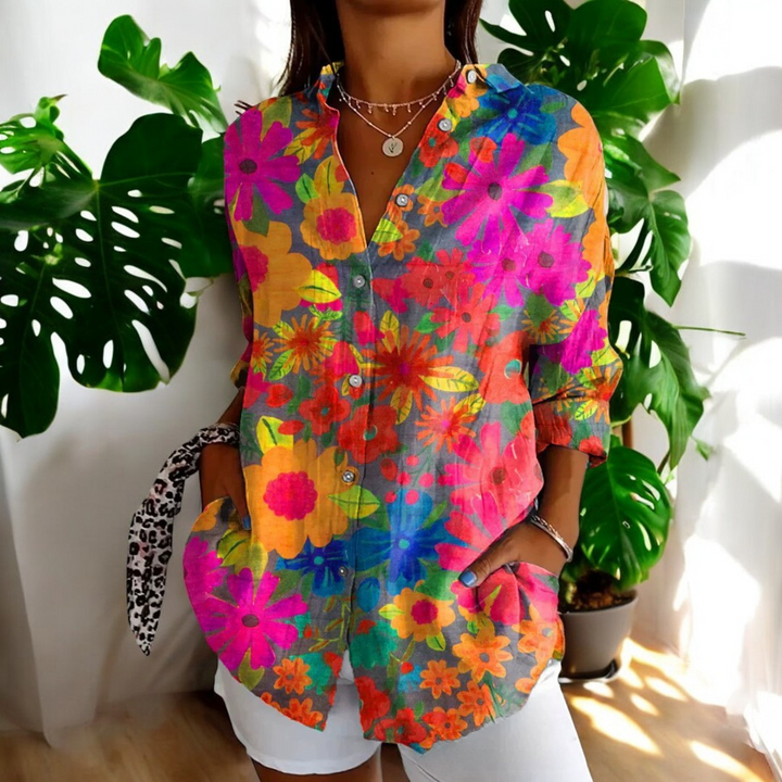 Loujen | Classic Floral Blouse