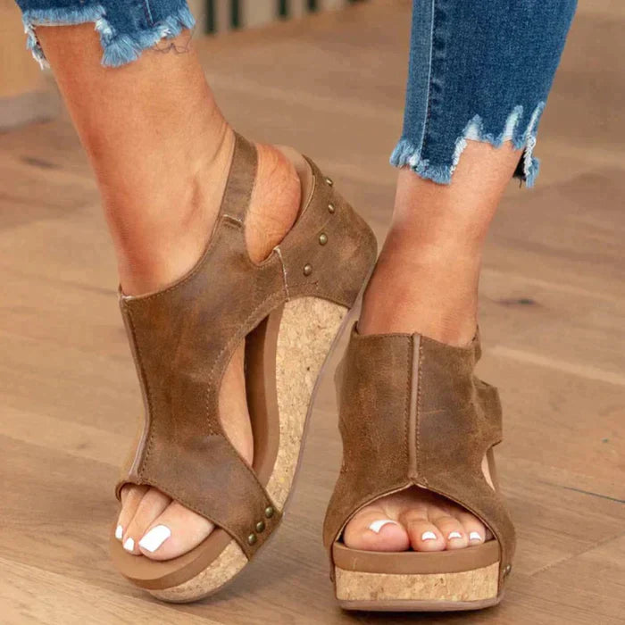 Lorna | Stylish Wedge Sandals