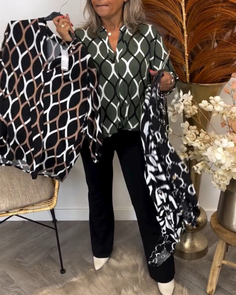 Nica | Graphic Print Blouse