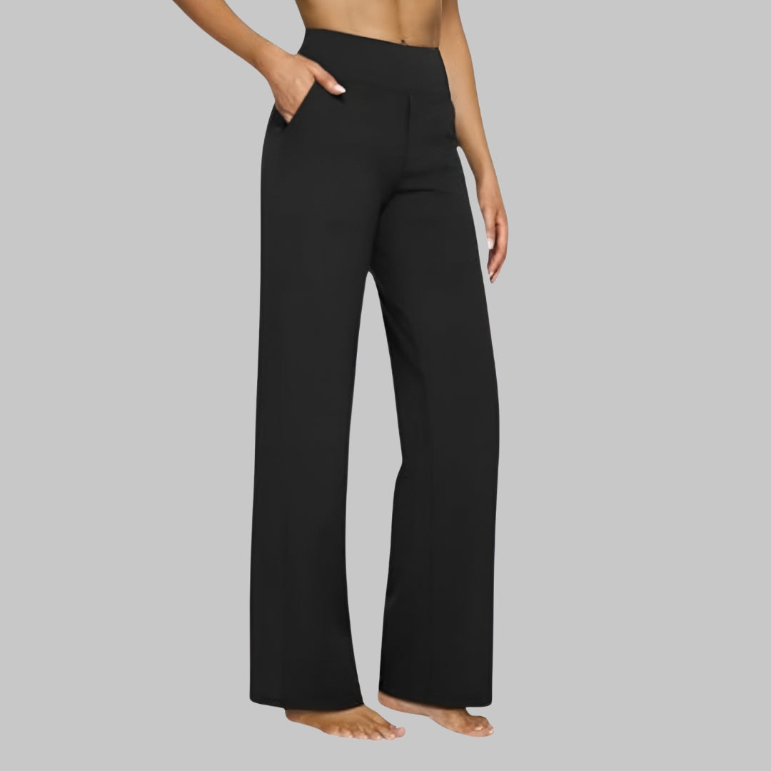 Renata | Minimalist Elastic-Waist Straight Pants