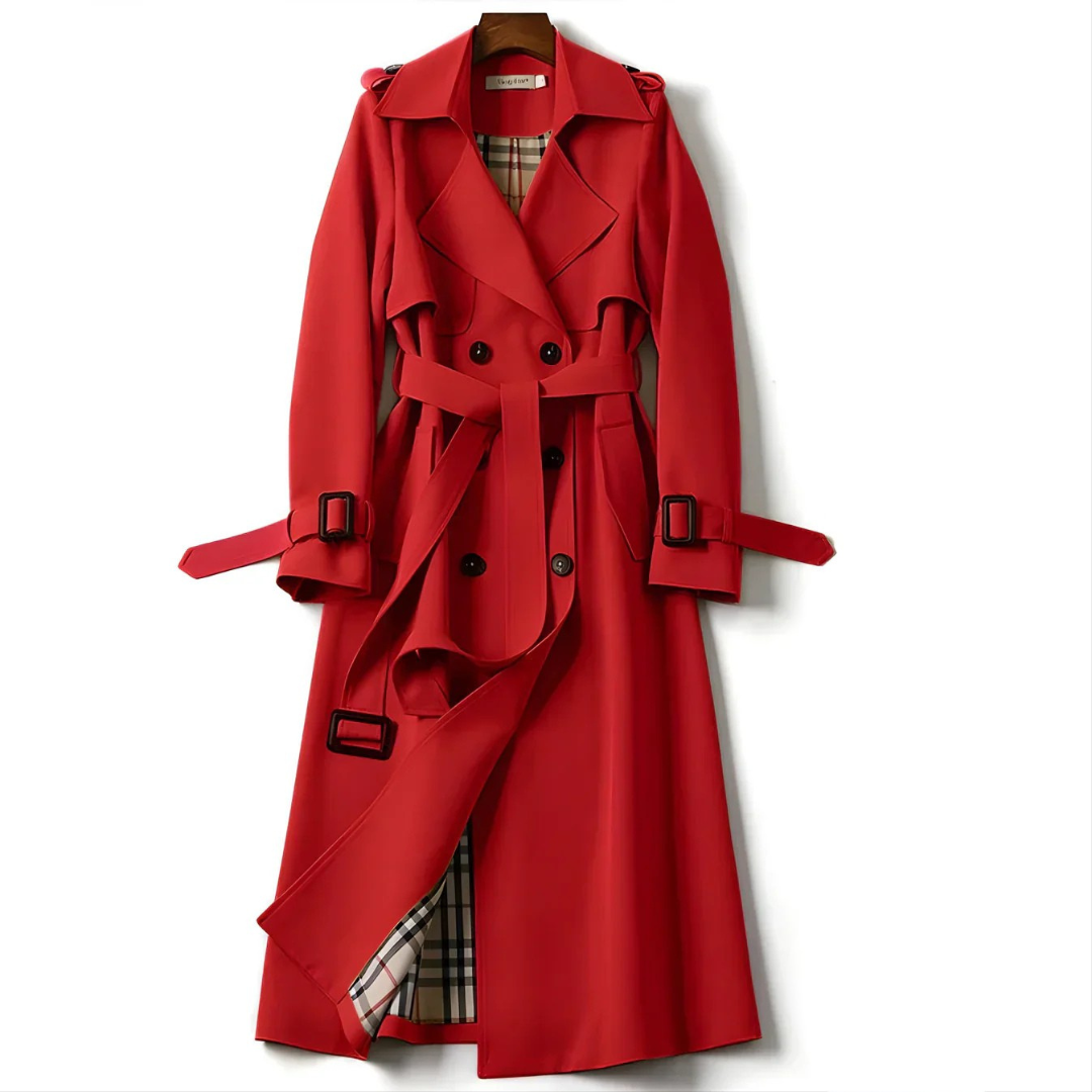 Thalassa | Elegant Double-Breasted Trench Coat