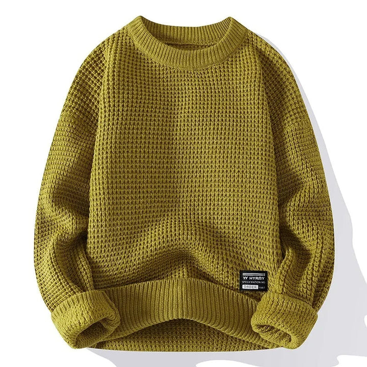 Silas | Premium Textured Honeycomb Knit Sweater