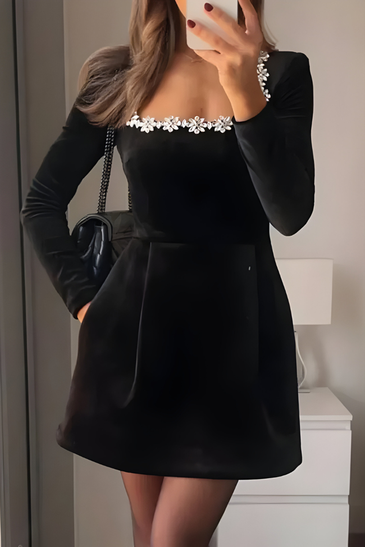 Ondina | Elegant Velvet Cocktail Dress