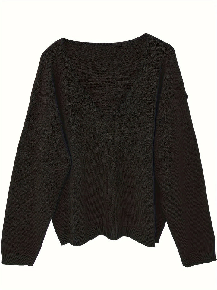 Abby | Classic Lightweight Knit Sweater with V-Neckline