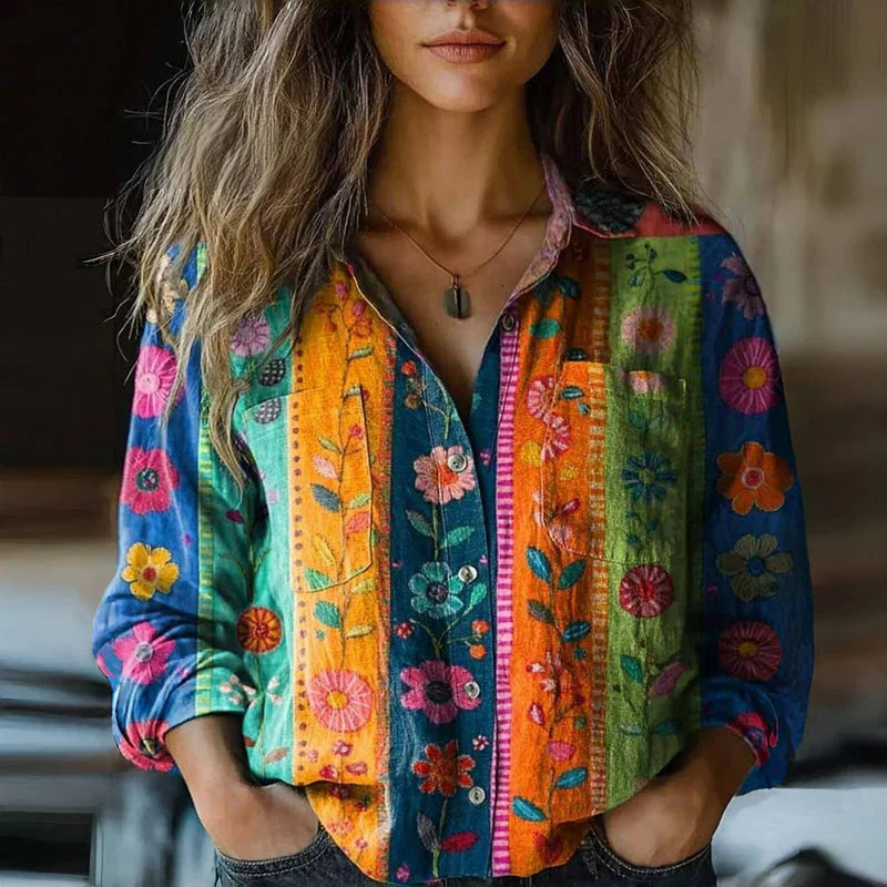 Ricca | Vintage Printed Blouse