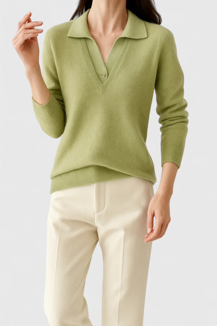Jovi | Elegant Collared Knit Sweater
