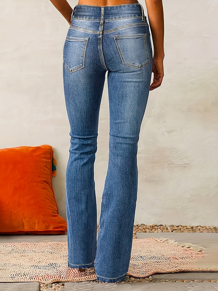 Mira | Classic High-Waisted Flared Jeans