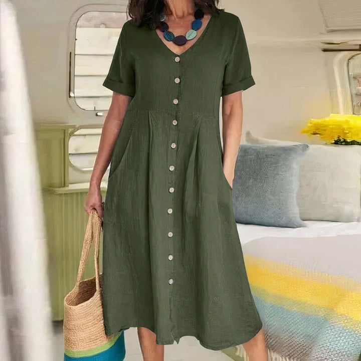 Alisa | Relaxed Buttoned Dress