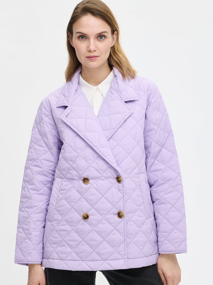Denali | Lightweight Double-Breasted Quilted Coat