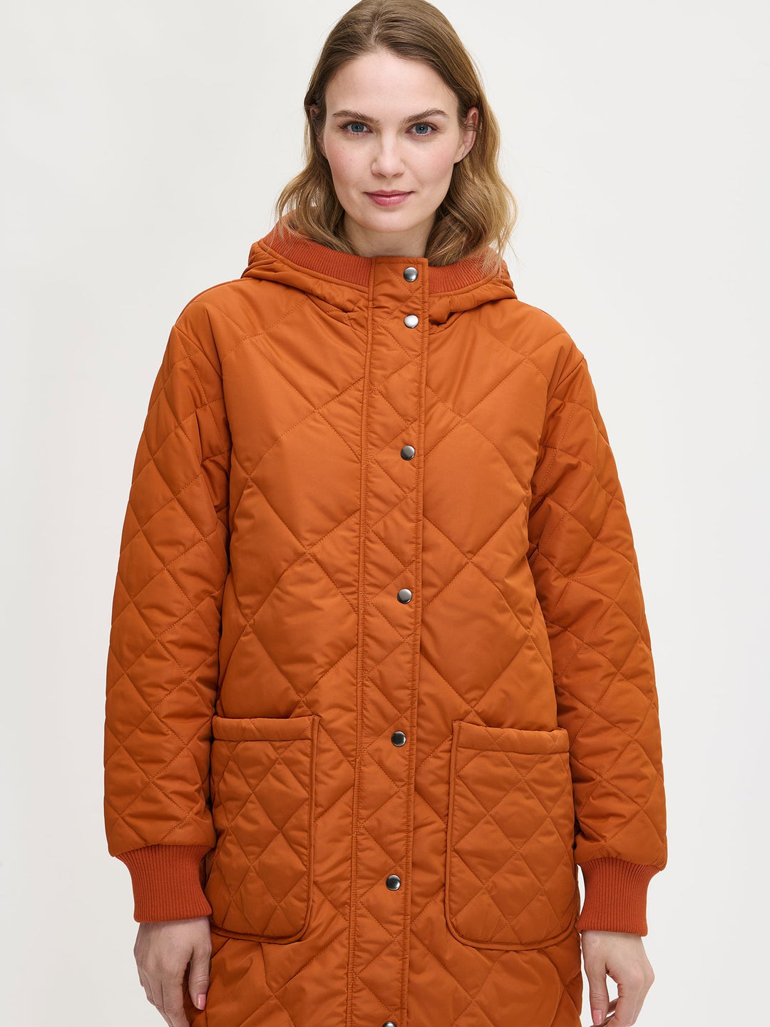 Solana | Elegant Longline Quilted Hooded Coat