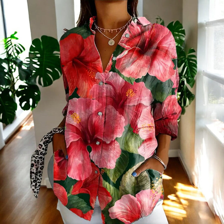 Loujen | Classic Floral Blouse